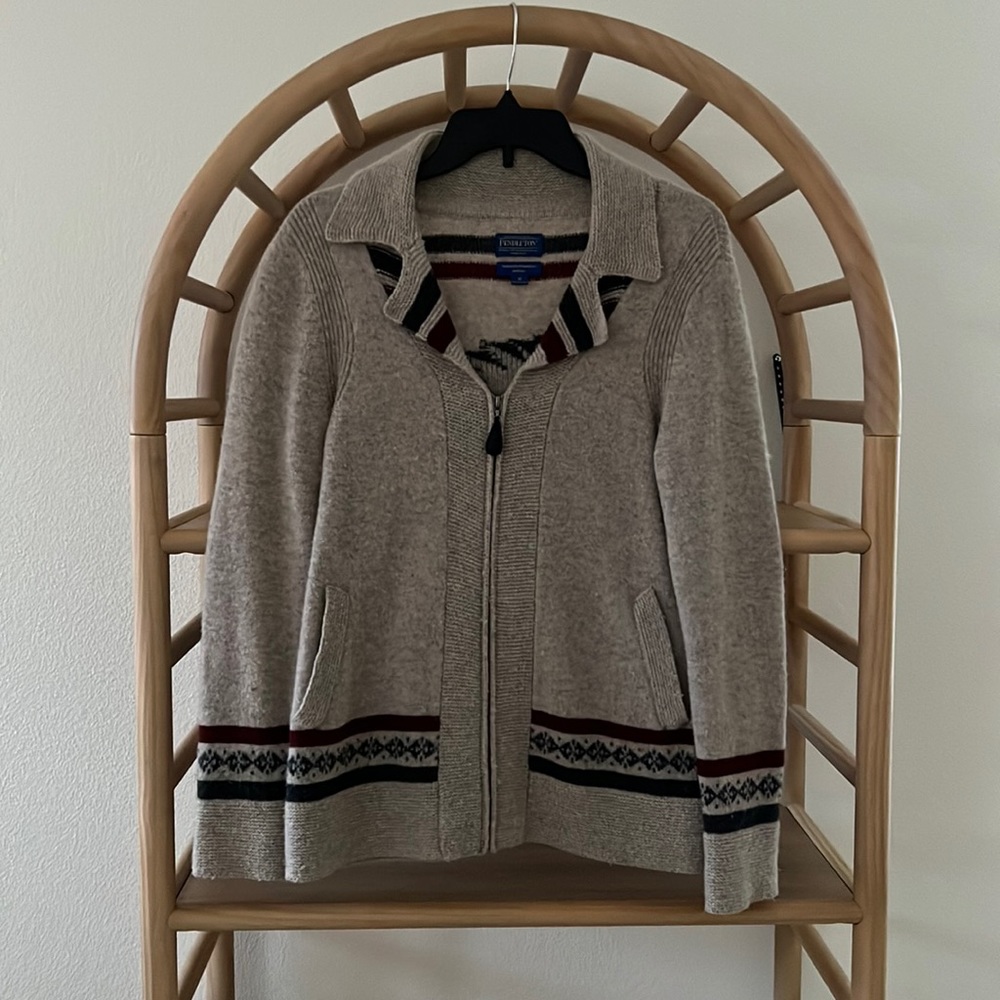 Pendleton zip sweater
